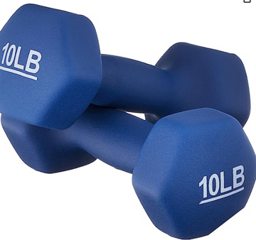 Amazon Basics Easy Grip Workout Dumbbell, Neoprene Coated, Various Sets and Weights available
